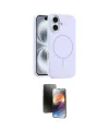 ieg™ iPhone 16 Kılıf Yankı Form Serisi - Siyah 3D Antistatik Mat Seramik Nano Ekran Koruyucu