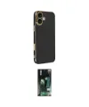 ieg™ iPhone 16 Kılıf Yankı Serisi - Siyah 360 Mat Full Body Arka Koruyucu