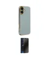 ieg™ iPhone 16 Kılıf Yankı Serisi - Siyah 3D Antistatik Hayalet Cam Ekran Koruyucu