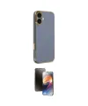 ieg™ iPhone 16 Kılıf Yankı Serisi - Siyah 3D Antistatik Mat Seramik Nano Ekran Koruyucu