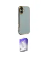 ieg™ iPhone 16 Kılıf Yankı Serisi - Siyah Bilvis 5in1 3D Magic Cam Ekran Koruyucu