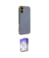 ieg™ iPhone 16 Kılıf Yankı Serisi - Siyah Bilvis 5in1 3D Magic Cam Ekran Koruyucu