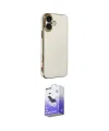 ieg™ iPhone 16 Kılıf Yankı Serisi - Siyah Bilvis 5in1 5D Magic Hayalet Cam Ekran Koruyucu