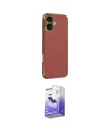 ieg™ iPhone 16 Kılıf Yankı Serisi - Siyah Bilvis 5in1 5D Magic Hayalet Cam Ekran Koruyucu