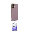 ieg™ iPhone 16 Kılıf Yankı Serisi - Siyah Bilvis 5in1 5D Magic Hayalet Cam Ekran Koruyucu