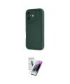 ieg™ iPhone 16 Kılıf Yankı Yansıma Özel Seri - Şeffaf Pasifik Cam Ekran Koruyucu
