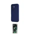 ieg™ iPhone 16 Kılıf Yankı Yansıma Özel Seri - Siyah 360 Mat Full Body Arka Koruyucu