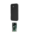 ieg™ iPhone 16 Kılıf Yankı Yansıma Özel Seri - Siyah 360 Mat Full Body Arka Koruyucu