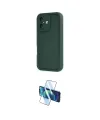 ieg™ iPhone 16 Kılıf Yankı Yansıma Özel Seri - Siyah 3D Antistatik Seramik Nano Ekran Koruyucu