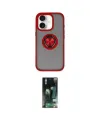 ieg™ iPhone 16 Kılıf Yörünge Çizgi - Siyah 360 Mat Full Body Arka Koruyucu