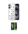 ieg™ iPhone 16 Kılıf Yörünge Form - Şeffaf 360 Full Body Arka Koruyucu
