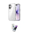 ieg™ iPhone 16 Kılıf Yörünge Form - Şeffaf Pasifik Cam Ekran Koruyucu