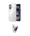 ieg™ iPhone 16 Kılıf Yörünge Form - Şeffaf Pasifik Cam Ekran Koruyucu