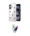 ieg™ iPhone 16 Kılıf Yörünge Form - Şeffaf Pasifik Cam Ekran Koruyucu