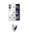 ieg™ iPhone 16 Kılıf Yörünge Form - Şeffaf Pasifik Cam Ekran Koruyucu