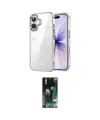 ieg™ iPhone 16 Kılıf Yörünge Form - Siyah 360 Mat Full Body Arka Koruyucu