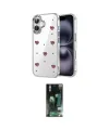 ieg™ iPhone 16 Kılıf Yörünge Form - Siyah 360 Mat Full Body Arka Koruyucu
