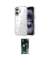 ieg™ iPhone 16 Kılıf Yörünge Form - Siyah 360 Mat Full Body Arka Koruyucu