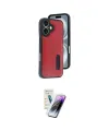 ieg™ iPhone 16 Kılıf Yörünge Işık Serisi - Şeffaf Pasifik Cam Ekran Koruyucu