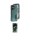 ieg™ iPhone 16 Kılıf Yörünge Işık Serisi - Siyah 360 Mat Full Body Arka Koruyucu
