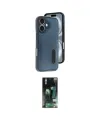 ieg™ iPhone 16 Kılıf Yörünge Işık Serisi - Siyah 360 Mat Full Body Arka Koruyucu