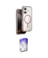 ieg™ iPhone 16 Kılıf Zirve Klasik Prime - Siyah Bilvis 5in1 3D Magic Cam Ekran Koruyucu