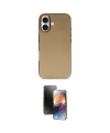 ieg™ iPhone 16 Kılıf Zirve Modern Prime - Siyah 3D Antistatik Mat Seramik Nano Ekran Koruyucu