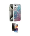 ieg™ iPhone 16 Kılıf Zirve Modern Prime - Siyah 3D Antistatik Mat Seramik Nano Ekran Koruyucu