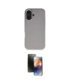 ieg™ iPhone 16 Kılıf Zirve Modern Prime - Siyah 3D Antistatik Mat Seramik Nano Ekran Koruyucu
