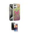 ieg™ iPhone 16 Kılıf Zirve Modern Prime - Siyah 3D Antistatik Mat Seramik Nano Ekran Koruyucu