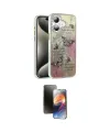ieg™ iPhone 16 Kılıf Zirve Modern Prime - Siyah 3D Antistatik Mat Seramik Nano Ekran Koruyucu