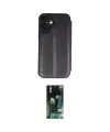 ieg™ iPhone 16 Kılıf Zirve Yansıma Serisi - Siyah 360 Mat Full Body Arka Koruyucu