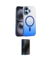 ieg™ iPhone 16 Plus Kılıf Ahenk Doku Özel Seri - Siyah 3D Antistatik Hayalet Cam Ekran Koruyucu