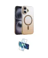 ieg™ iPhone 16 Plus Kılıf Ahenk Doku Özel Seri - Siyah 3D Antistatik Seramik Nano Ekran Koruyucu