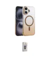 ieg™ iPhone 16 Plus Kılıf Ahenk Doku Özel Seri - Siyah Bilvis 3D Cam Ekran Koruyucu