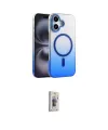 ieg™ iPhone 16 Plus Kılıf Ahenk Doku Özel Seri - Siyah Bilvis 3D Cam Ekran Koruyucu