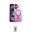 ieg™ iPhone 16 Plus Kılıf Ahenk Doku Özel Seri - Siyah Bilvis 3D Cam Ekran Koruyucu