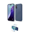 ieg™ iPhone 16 Plus Kılıf Ahenk Serisi - Siyah 3D Antistatik Seramik Nano Ekran Koruyucu