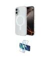 ieg™ iPhone 16 Plus Kılıf Ahenk Yansıma Prime - Siyah 3D Antistatik Cam Ekran Koruyucu