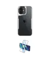 ieg™ iPhone 16 Plus Kılıf Akış Çizgi Koleksiyonu - Siyah 3D Antistatik Cam Ekran Koruyucu