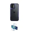 ieg™ iPhone 16 Plus Kılıf Akış Çizgi Koleksiyonu - Siyah 3D Antistatik Cam Ekran Koruyucu