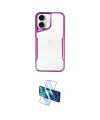 ieg™ iPhone 16 Plus Kılıf Akış Çizgi Koleksiyonu - Siyah 3D Antistatik Cam Ekran Koruyucu