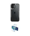ieg™ iPhone 16 Plus Kılıf Akış Çizgi Koleksiyonu - Siyah 3D Antistatik Cam Ekran Koruyucu