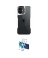 ieg™ iPhone 16 Plus Kılıf Akış Çizgi Koleksiyonu - Siyah 3D Antistatik Seramik Nano Ekran Koruyucu