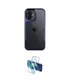 ieg™ iPhone 16 Plus Kılıf Akış Çizgi Koleksiyonu - Siyah 3D Antistatik Seramik Nano Ekran Koruyucu