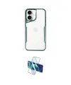 ieg™ iPhone 16 Plus Kılıf Akış Çizgi Koleksiyonu - Siyah 3D Antistatik Seramik Nano Ekran Koruyucu
