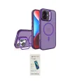 ieg™ iPhone 16 Plus Kılıf Akış Form - Şeffaf Pasifik Cam Ekran Koruyucu