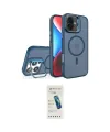 ieg™ iPhone 16 Plus Kılıf Akış Form - Şeffaf Pasifik Cam Ekran Koruyucu