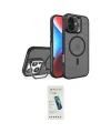 ieg™ iPhone 16 Plus Kılıf Akış Form - Şeffaf Pasifik Cam Ekran Koruyucu