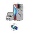 ieg™ iPhone 16 Plus Kılıf Akış Form - Siyah 3D Antistatik Seramik Nano Ekran Koruyucu